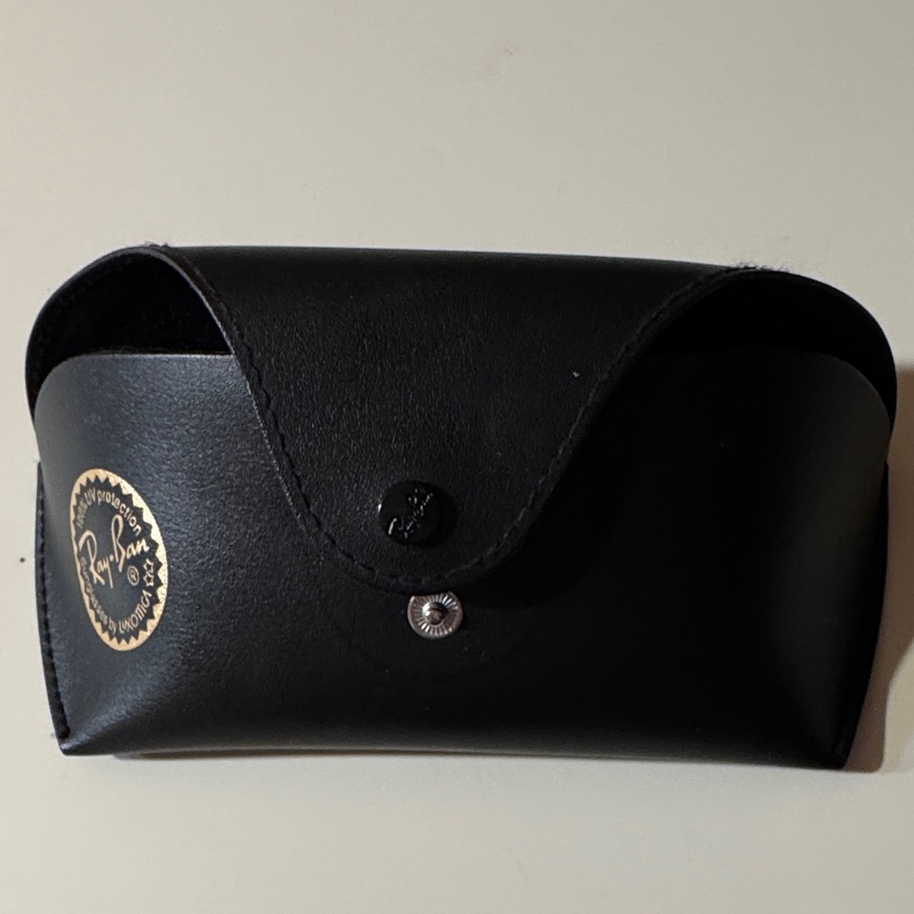 Ray-Ban Black Leather Sunglasses Case
